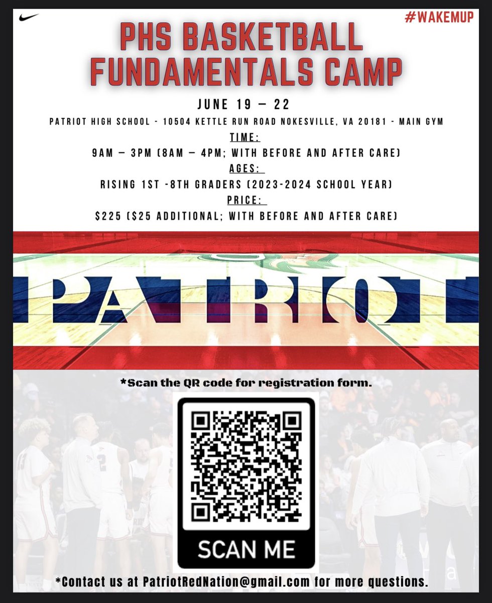 🗣️🔴⚪️🔵 First day of our annual fundamentals camp is tomorrow! Register here 👉🏾 docs.google.com/forms/d/1RwJ5j… #wakemup #WinterIsComing