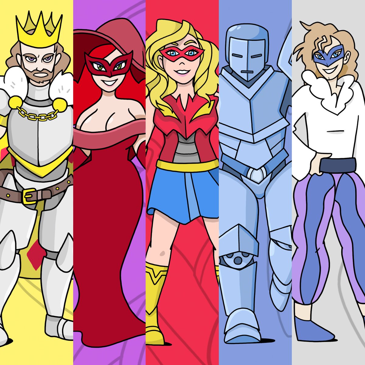 Check out the Round Tables Knights in my superhero novel Wildfire and Burnout.