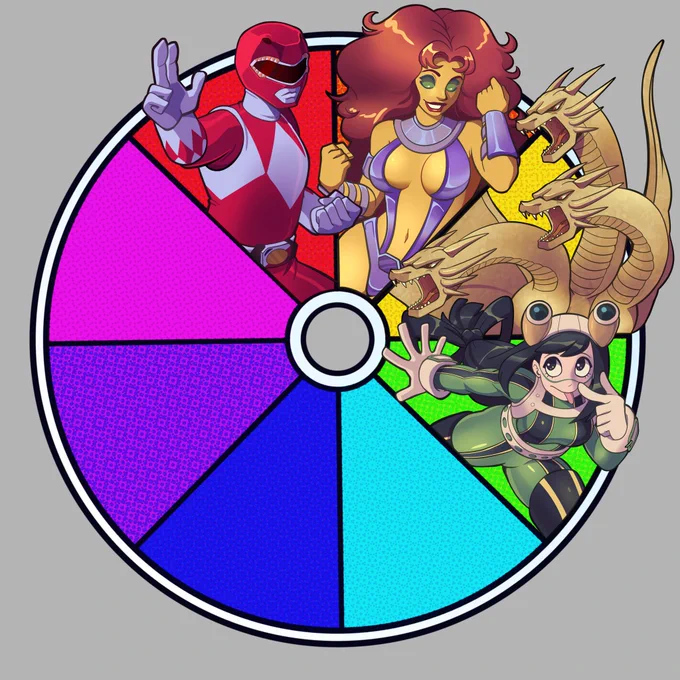 Half way there. Suggest a cyan character.