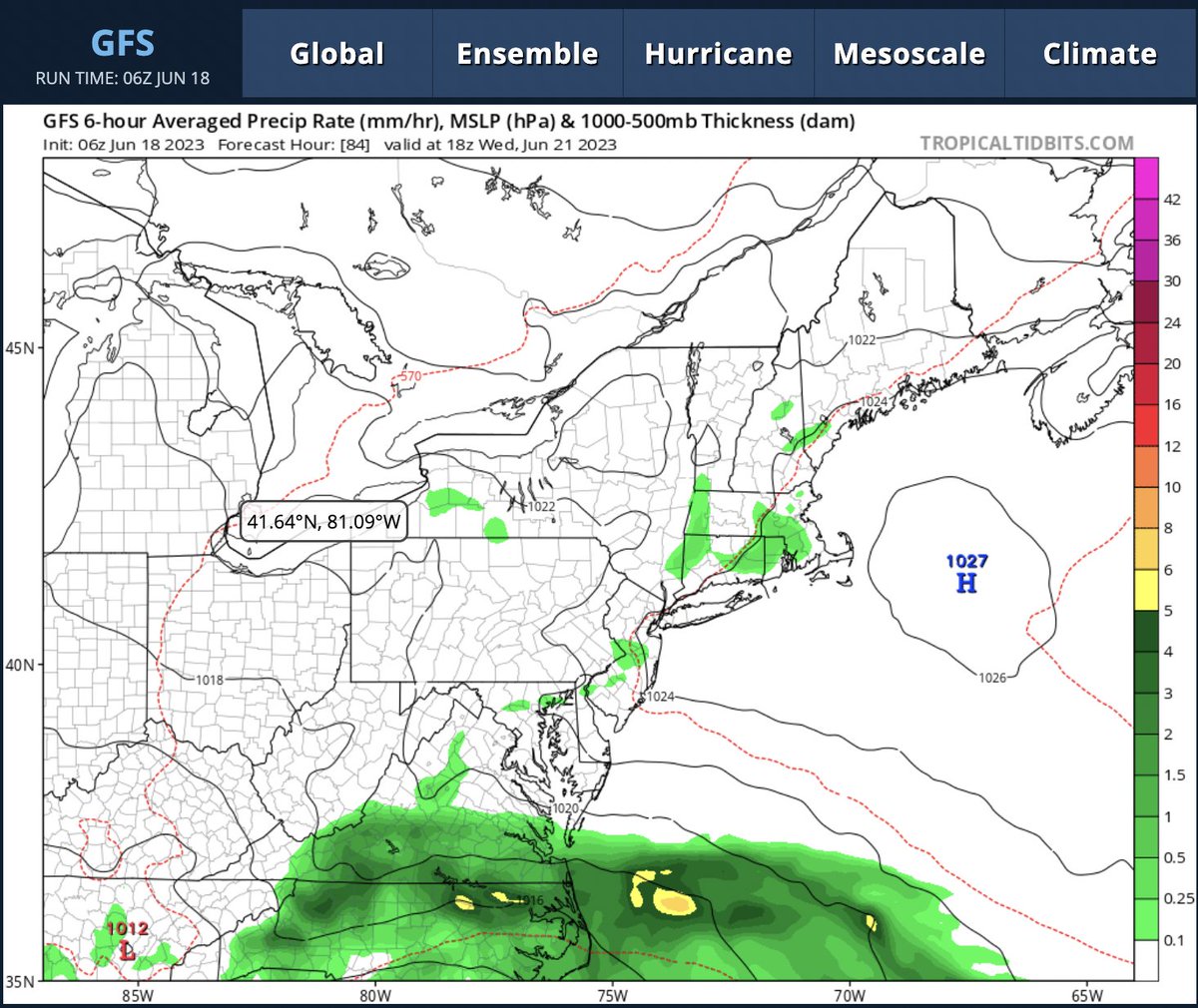 RGEM has a decent rain event Wednesday, while the GFS keeps us mostly dry. Hopefully, we can get the rain because it has been so dry across the region. #MdWx