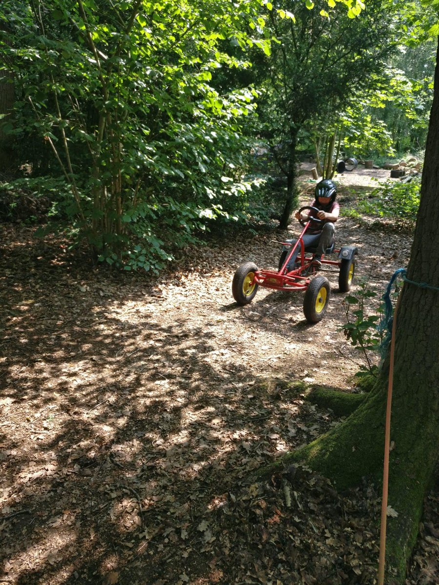 After a good night's sleep at camp, Cubs went gokarting