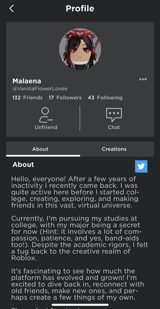 ROBLOXSCAMMERS0's tweet photo. @LilianaSolace is a scammer; they may be using various Roblox accounts to potentially scam people since this isn’t the first Roblox account that has linked this Twitter page. The scammer’s Roblox username is “VanillaFlowerLovee”. 

I swear they always use the same pathetic bios. https://t.co/8RJ9awpVJd