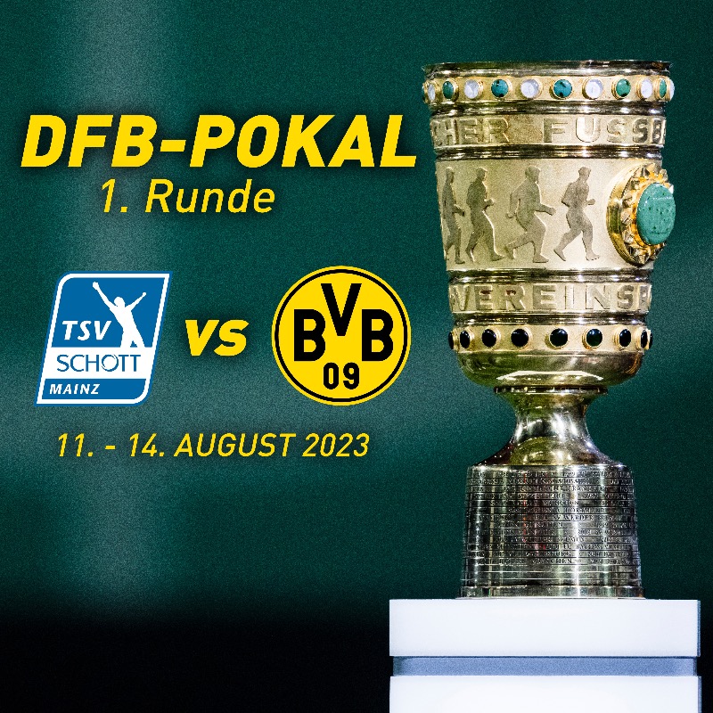 🏆 Das erste Pflichtspiel der kommenden Saison steht fest! Zum Auftakt des DFB-Pokals (11. - 14. August) trifft der #BVB auf den Regionalliga-Aufsteiger TSV Schott Mainz. 🚌