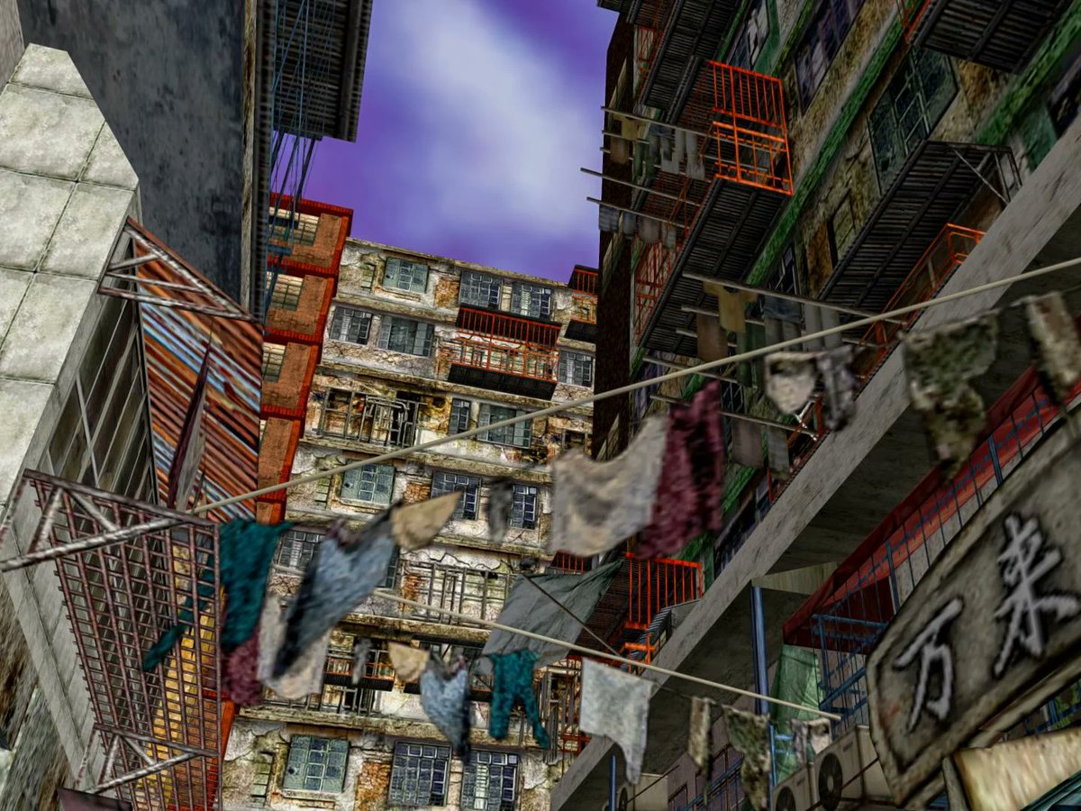 dieubussy's tweet photo. Creative liberties aside, Shenmue II offers the most genuine and period-accurate video game representation of Kowloon to date. It succeeds in capturing the life and mesmerizing beauty of the destitute and decayed urban agglomeration. AM2 spared no expenses, overlooked no detail. https://t.co/8K56XQCJXq