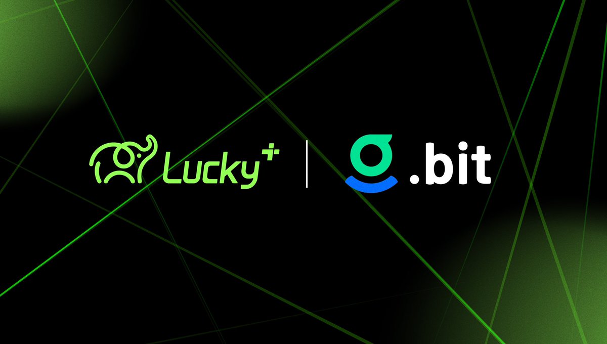 🥳We are thrilled to announce our partnership with @dotbitHQ 

.bit is cross-chain Web3 identities for you and you community.

💲50 USDT #giveaway for this announcement

✅Follow @LuckyPlus_io and @dotbitHQ
✅Like and rt 
✅Tag 3 frens

48 hours 🤞🏻 Good Luck