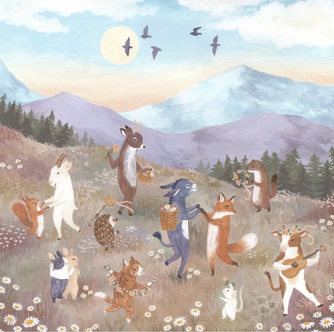 The kind of Midsummer celebration I would love to attend 

Art by Cécile Berrubé