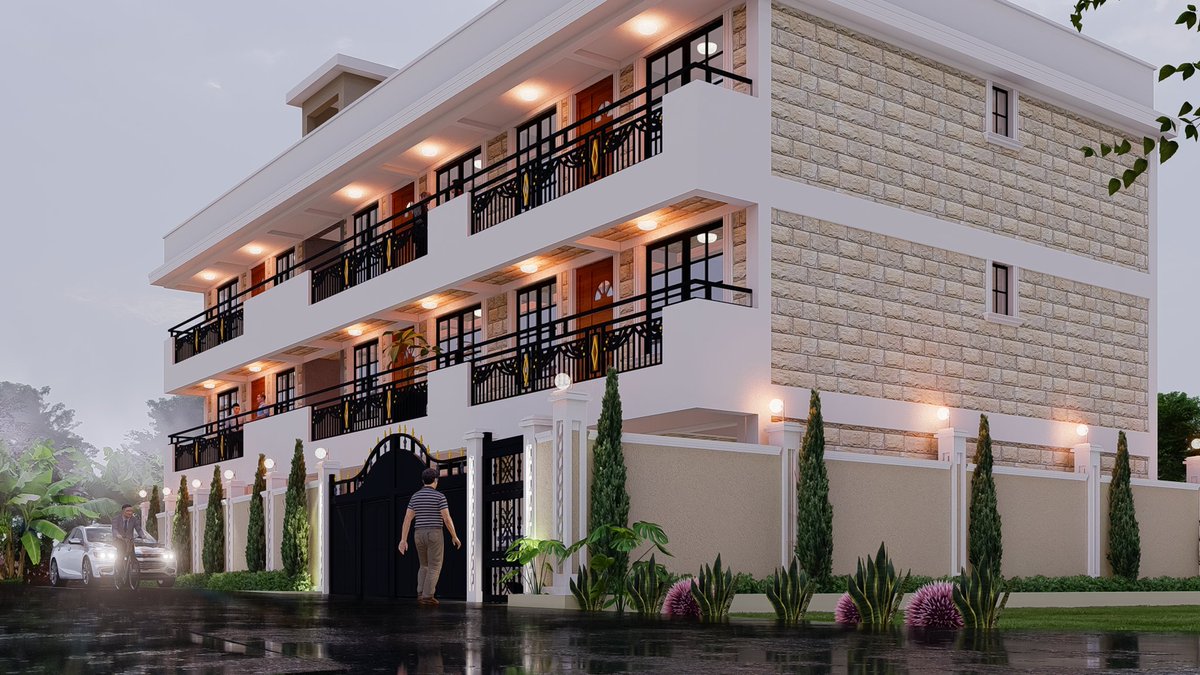 A standard 2 Bedrooms unit on a 40 by 80 sub-urban site .
Consists of 6 units each with master Ensuite and a common WC. 
Each unit has a plinth area of 50 sqm. 
BoQ Summary is ksh.13.5m.