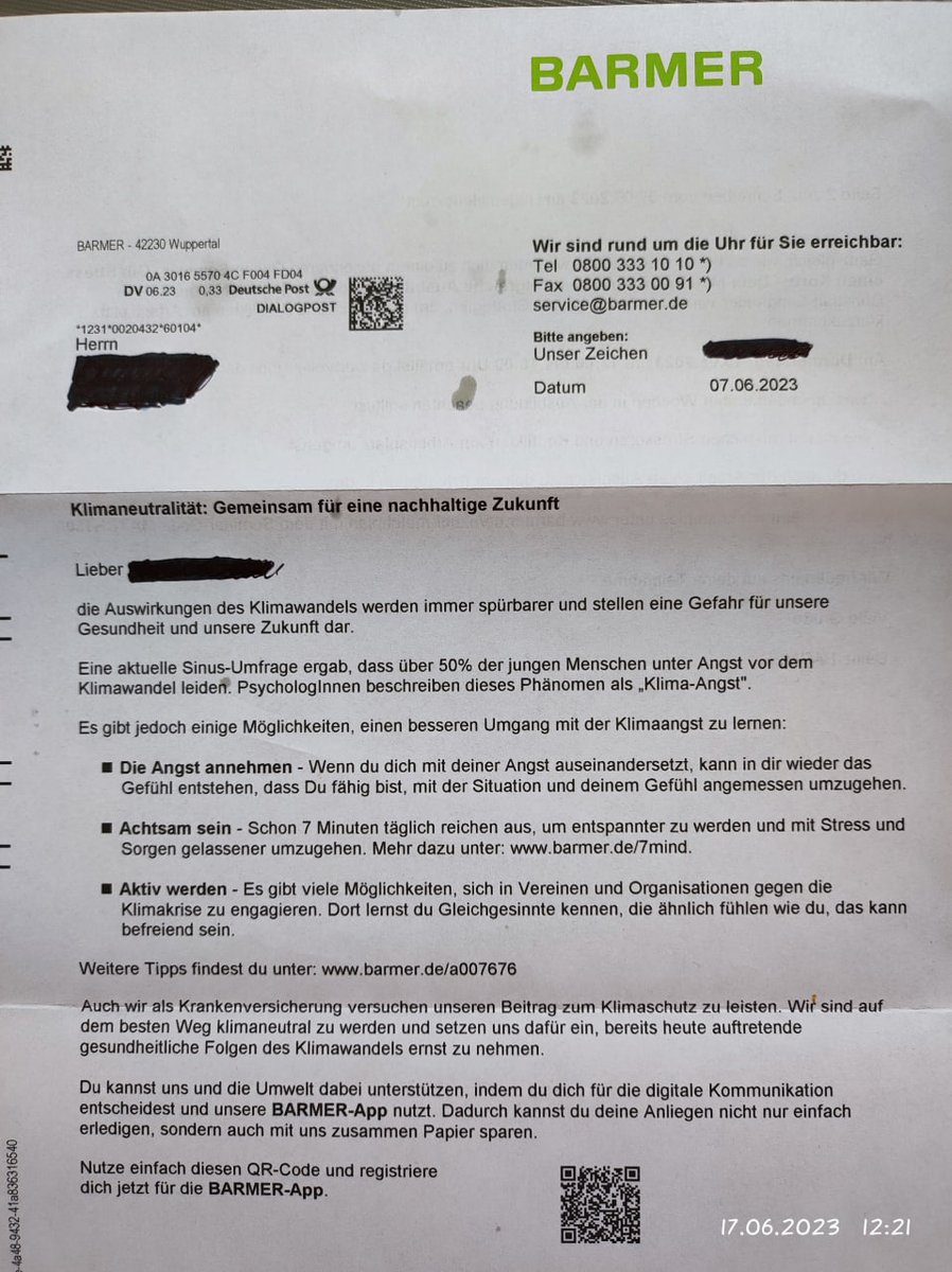 austherapierter's tweet photo. #Netzfund 

Ihr Lieben, 
liebe Grüße aus Nordfriesland.
Unser Sohn bekam letzte Woche Post von der Krankenkasse. Wir als Eltern wurden nicht angeschrieben. 
Nachdem man die Kinder bereits die letzten Jahre grundlos in Angst versetzt hat,
1/2 https://t.co/L31eyfrV7q