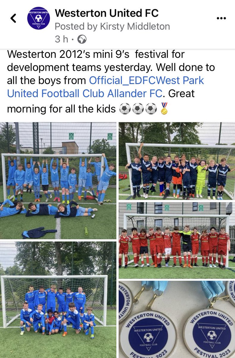 Westerton United Football Club (@westertonunited) on Twitter photo 