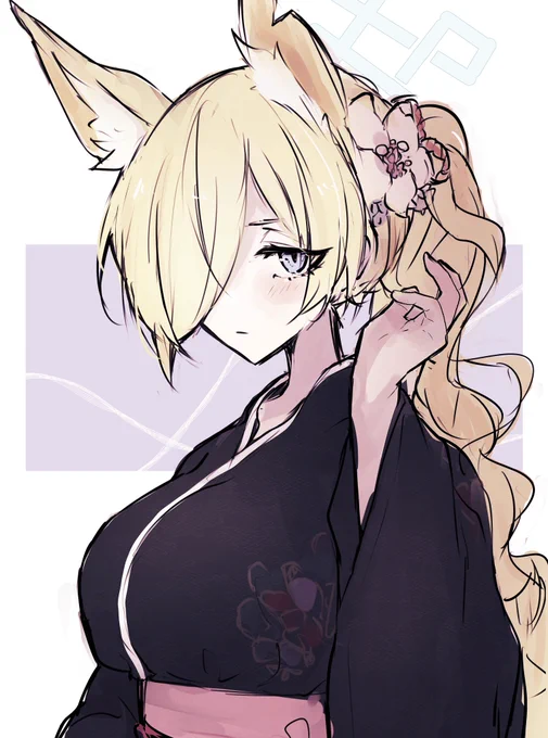 カンナさん浴衣ありがとう  #ブルアカ