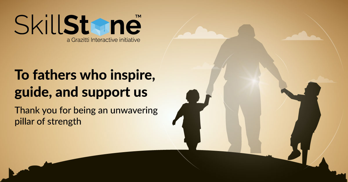 Dear fathers, thank you, today and every day, for being the guiding light in our lives. Happy Father's Day from all of us at Team SkillStone!

👉 rb.gy/r4bbd 👈

#ITCourses #OnlineCourses #Internships #eLearning #Salesforce #SalesforceTraining #SkillStone #Grazitti
