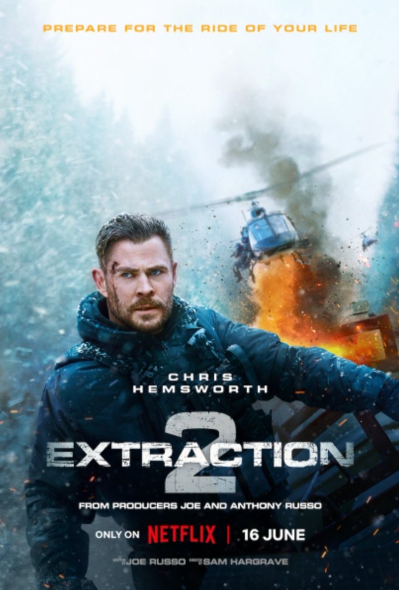 Raystryder's tweet image. Lightning strikes twice with #Extraction2 once again blending a 90s action vibe and story with modern cinematography and long takes that are what i expect from my action post John Wick. A rollercoaster from begining to end.  9/10