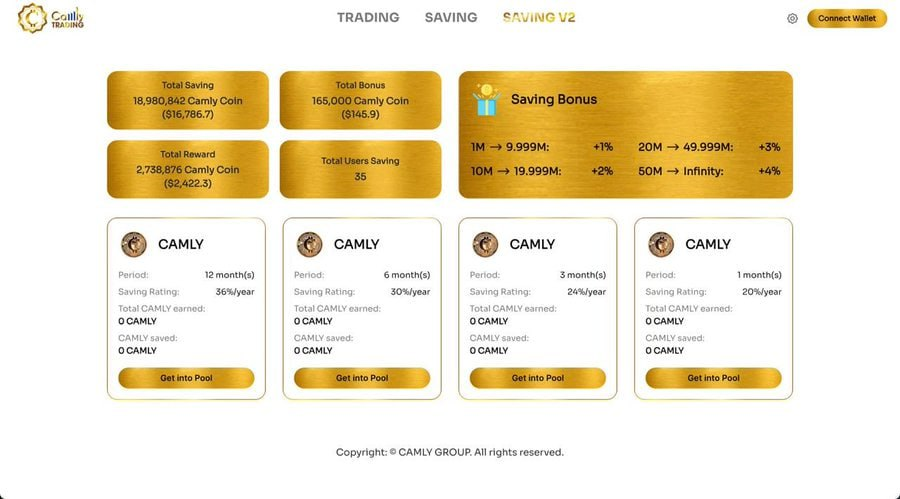 CamlyWorldGr's tweet photo. 🚀UPDATING! 

🏅Over 18M Camly Coin tokens have been staked in Saving V2 via Camly Trading - the ultimate platform for Camly community. 

Don't miss out on the action and share it to everybody 👇
https://t.co/rMP0h3R1OC
 #CamlyCoin #SavingV2 #CamlyTrading #CryptoCommunity https://t.co/3HH6xGysSM