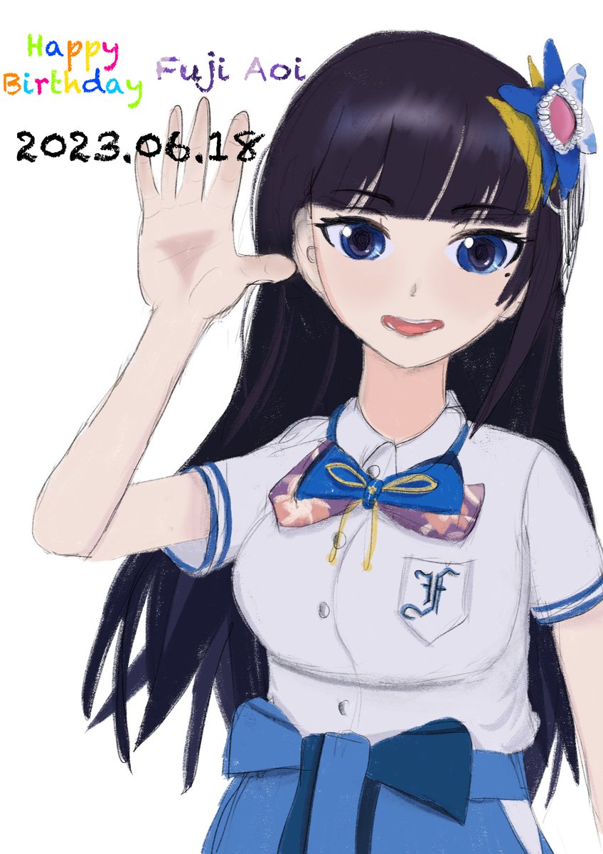 🎂 I wish Aoi-chan the happiest. 🥳
#富士葵生誕祭2023 #葵の絵