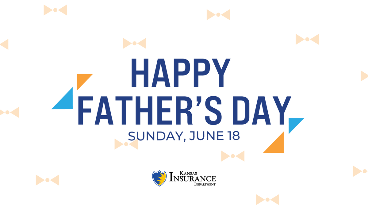 Happy Father's Day!#ksleg #ksgov #ksins #kansas #insurance #securities