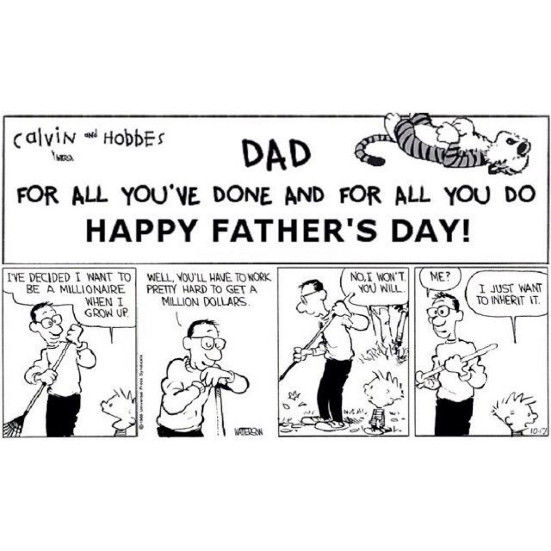 Happy #FathersDay Dad! #CalvinandHobbes