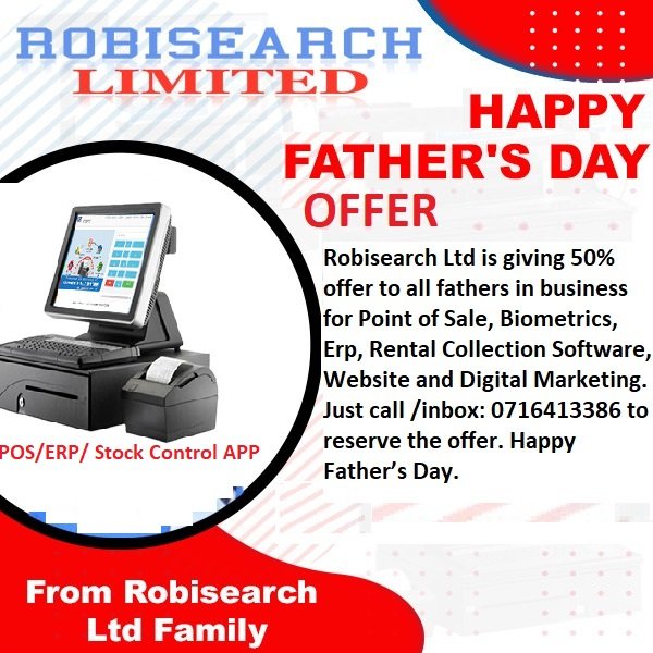 Mumbecamuu's tweet photo. 50% offer to all father's in business etc from Robisearch Ltd as we celebrate father's ๐ฅณ. Happy father's dayhttp://robisearch.com/quotation/
0780655987
#RobisearchICT @RobisearchIct
#fatherdaughter #FathersDay2023 #FathersDay #FatherAndSon #fatherhood https://t.co/FxgDyabtTg