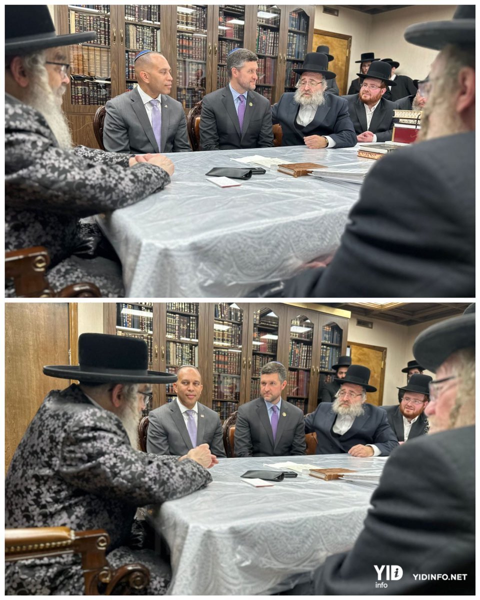 Democratic Leader <a href="/RepJeffries/">Hakeem Jeffries</a> and Congressman <a href="/RepPatRyanNY/">Rep. Pat Ryan</a> met with the Satmar Grand Rabbi of Kiryas Joel on Friday afternoon.
