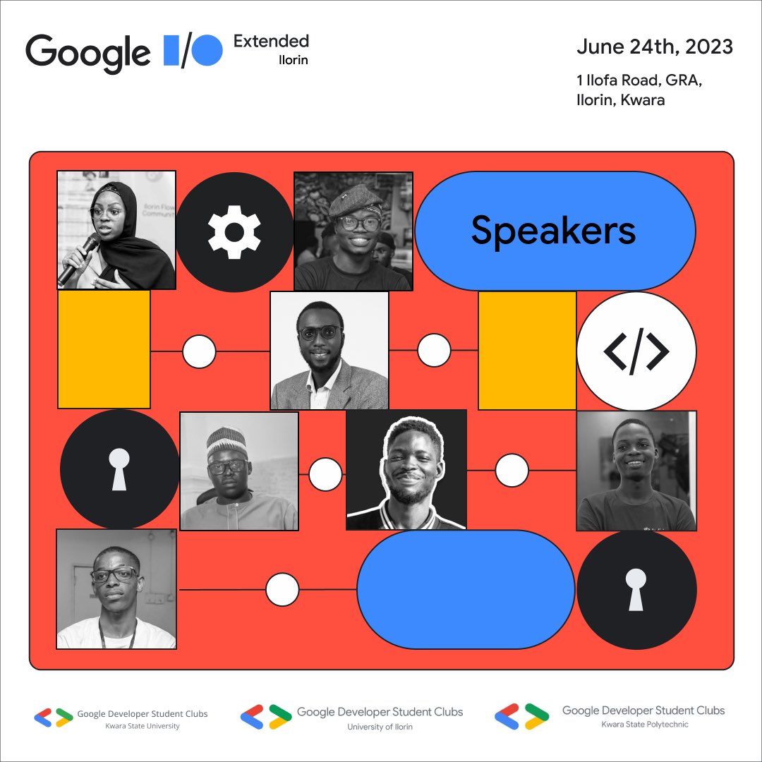 gdgIlorin's tweet image. We are excited to announce our Google I/O Extended Ilorin 2023 Speakers, We can&apos;t wait to host you all. #ioextendedilorin