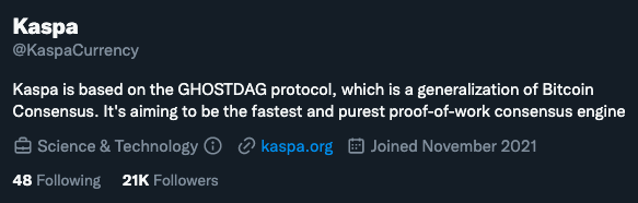 DJCODEREDDNB's tweet photo. @plzsats @KaspaCurrency been monitoring ... yes it has come a long way. 21K followers Dec 2022 $KAS 🚀 https://t.co/oKk0OfT2jK