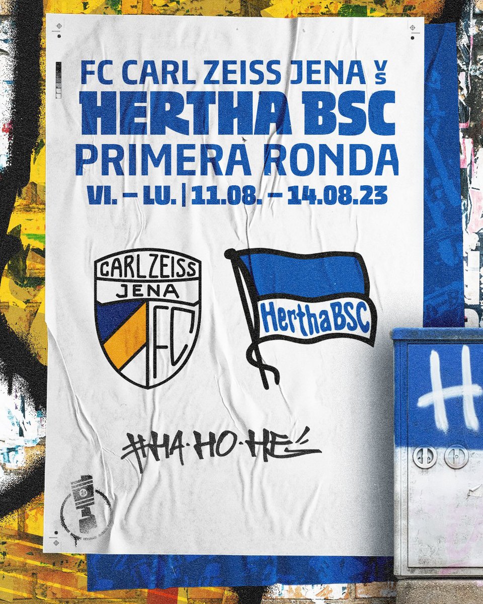 ¡Nuestro rival de primera ronda de la DFB-Pokal es el <a href="/fccarlzeissjena/">FC Carl Zeiss Jena</a>!

El encuentro se jugará entre el 11 y el 14 de agosto.

#HaHoHe #FCCBSC