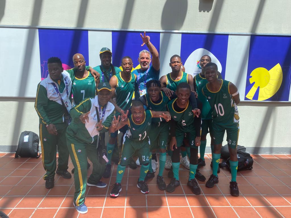 Introducing our SA special olympics basketball team...fantastic performance today gents...#Unitedtogether