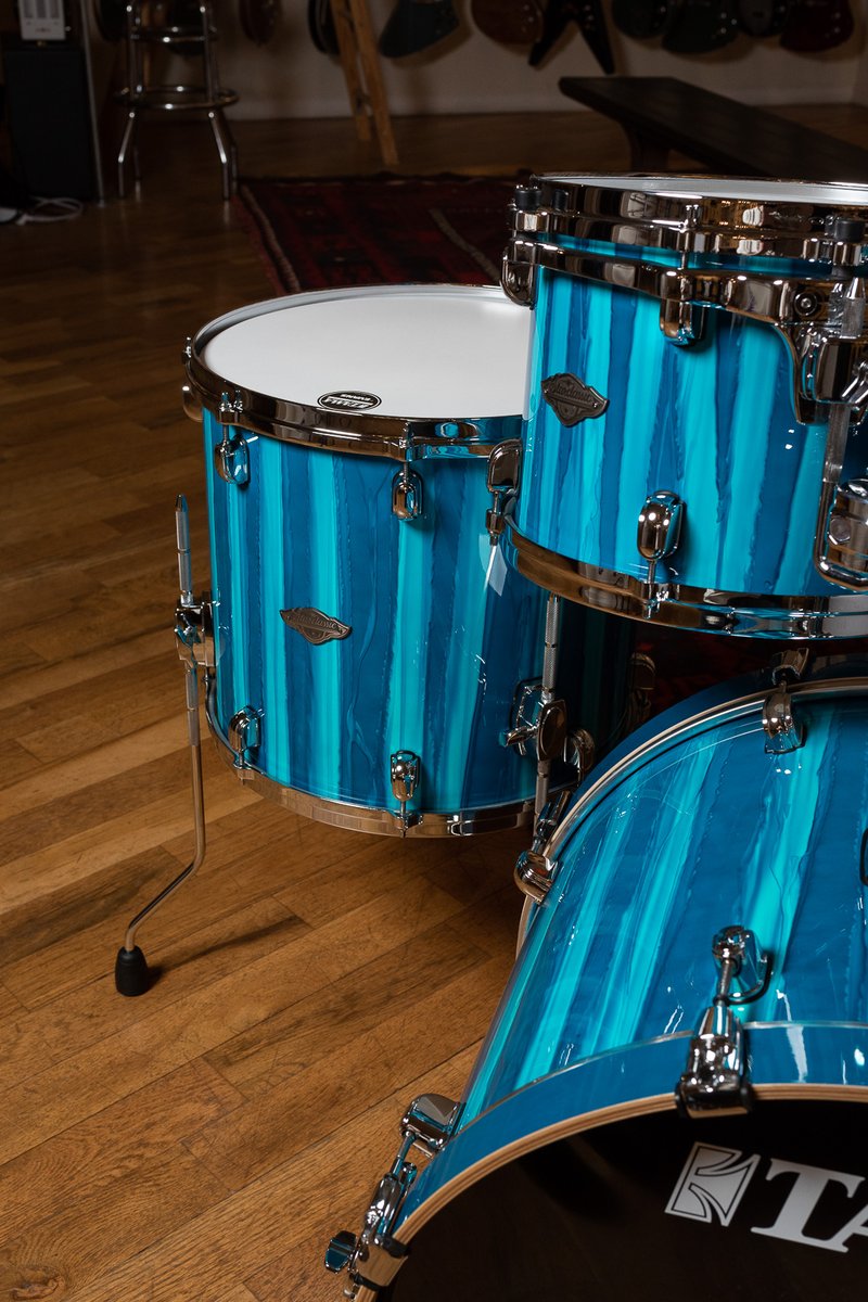 Feeling blue? Shop this 4pc. @tamaofficial Starclassic Performer in Sky Blue Aurora that has just arrived in the shop! Featuring Tama's latest evolution in hybrid shells, this kit is sure to fly! Click, call, or chat with us to make it yours! bit.ly/3u9Zlhr