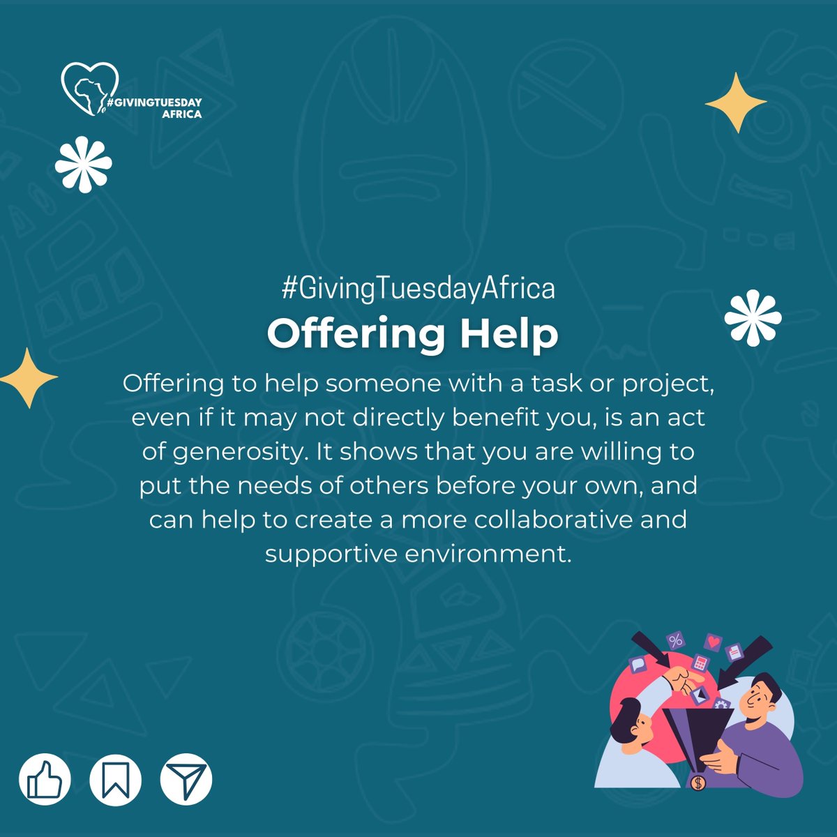 Small Acts, Big Generosity! 🌟✨
👂 Listen attentively 🙏 Express gratitude 🚪 Hold the door 🤝 Offer help 💬 Give compliments.

These small acts of generosity have the power to build stronger connections, uplift others, and ultimately develop our communities. 

#GivingTuesday