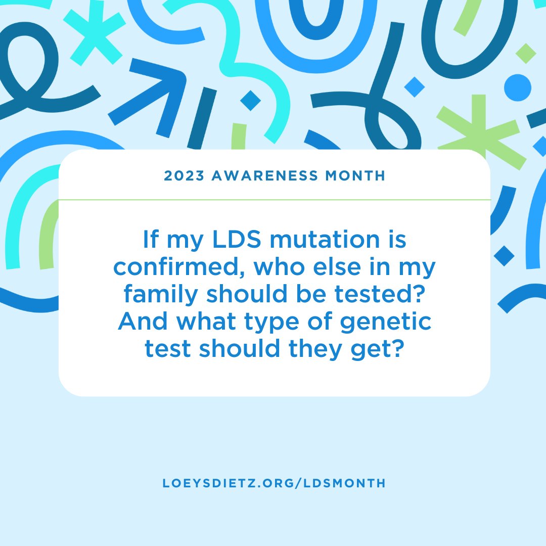 LoeysDietz Syndrome on Twitter "When a LDS mutation is confirmed, it is that