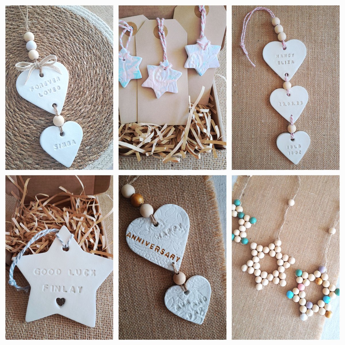 Clay keepsakes specially personalised for your loved one #loved #keepsake #goodluck #welldone