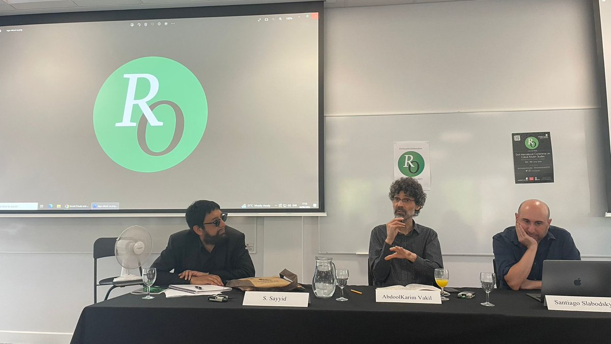 CmsReorient's tweet photo. After three insightful days, our #criticalmuslimstudies conference has come to an end! The final session features esteemed speakers AbdoolKarim Vakil, Uzma Jamil, Santiago Slabodsky, and S. Sayyid. Thank you to all who participated in #cmsconference2023 https://t.co/3zFyNVgeEA