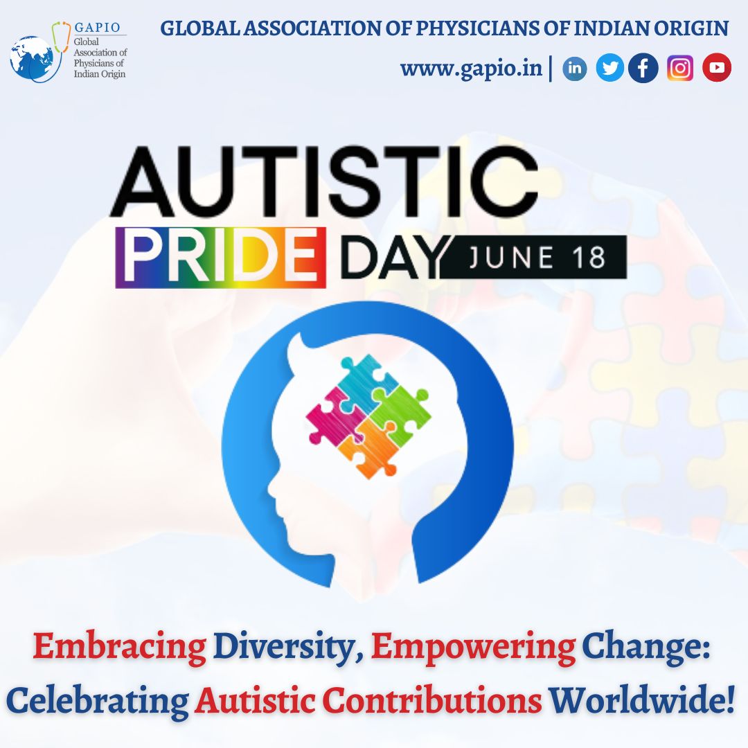 🌍 Join us as we celebrate World Autistic Pride Day! Together, let's foster a more inclusive and understanding society. 🤗💙

#AutisticPrideDay #EmbracingDiversity #EmpoweringChange
#CelebrateAutisticContributions #JoinTheMovement #GAPIO