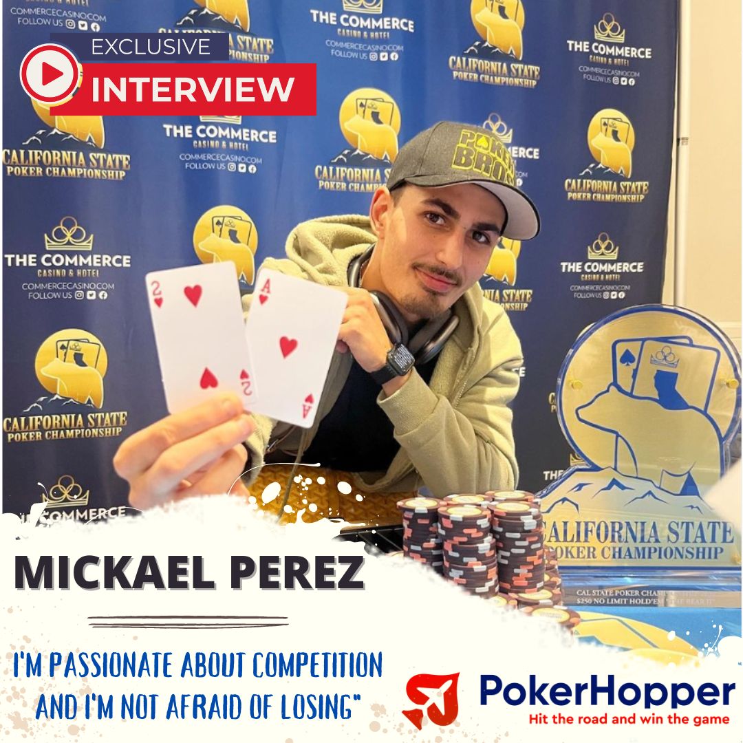 pokerhopper's tweet image. 🌟 Meet Mickael Perez, a passionate poker player whose journey in the world of cards is nothing short of inspiring.

🌐 Check out the full interview on our website - pokerhopper.com

#PokerJourney #CardGameEnthusiast #PokerPassion #PokerLife #StayTuned #pokerhopper