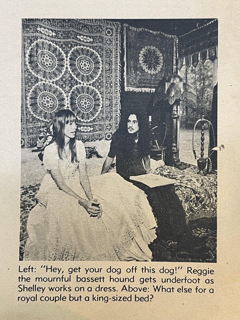 Shelley and Bernard met through mutual friends in the late 1960s and they quickly married on July 7, 1970. But as her career progressed, they split in 1974 and officially divorced in 1977. They were the perfect pair at the time 💕 (Photos from Houston Chronicle, 1971)