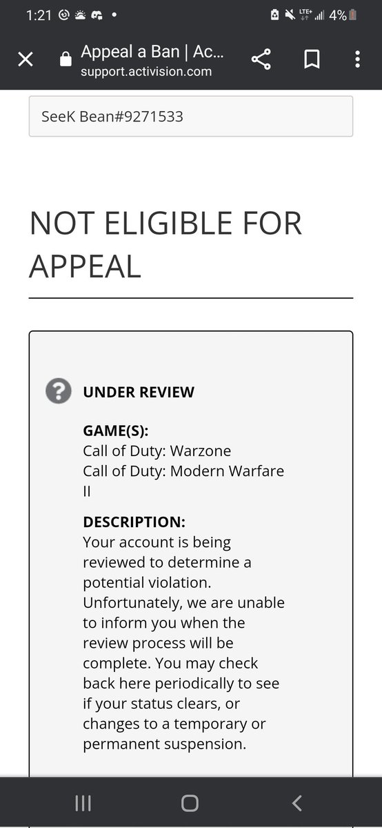 MrSabean_'s tweet photo. Please free your boy @ATVIAssist @Activision I've been getting melted by cheaters for 3 days cause y'all shadowbanned your boy 😂 https://t.co/XUqKvkh4hn