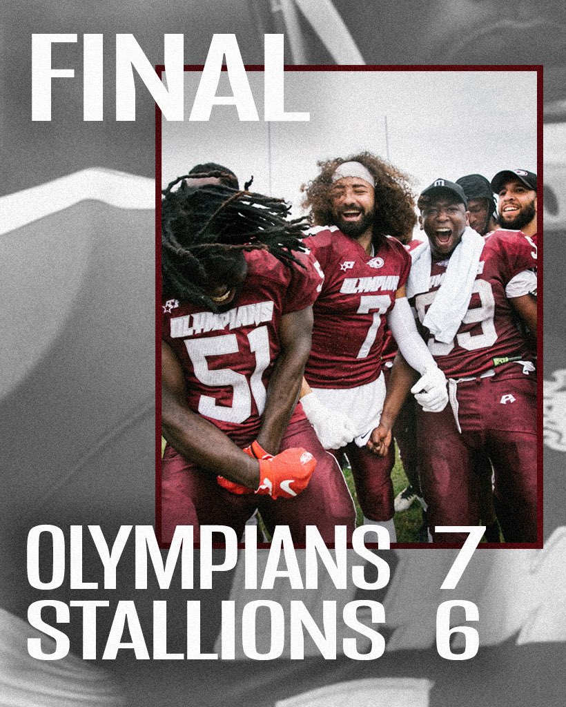 LondonOlympians's tweet photo. A tough, defensive game but we split the season series with @stallions_AFC and move to 5-1 🔥 https://t.co/rO5euDI6ro