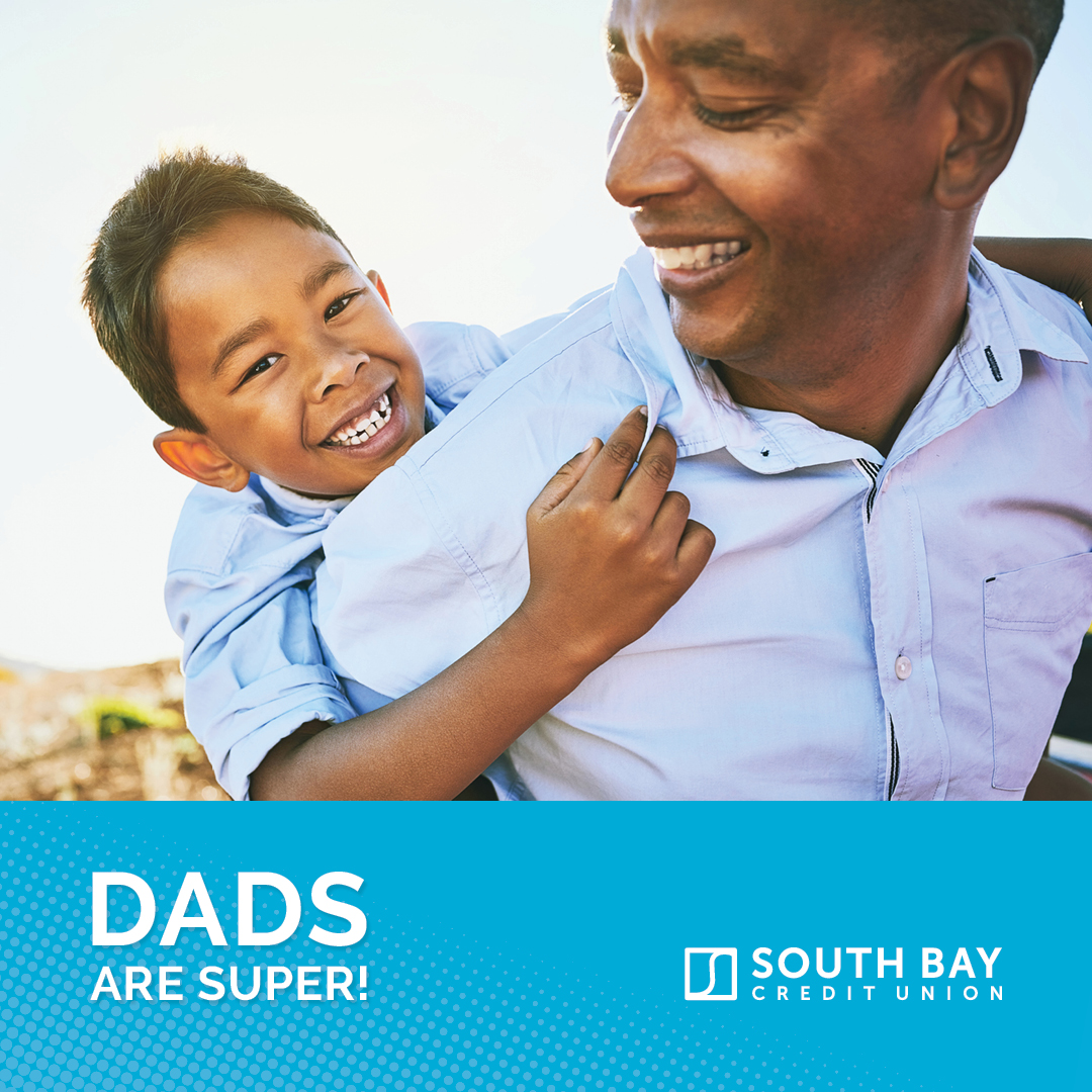 Happy Father's Day to all our South Bay dads! We appreciate your hard work, dedication, and love. 💪❤️ #FathersDay #SouthBayCU