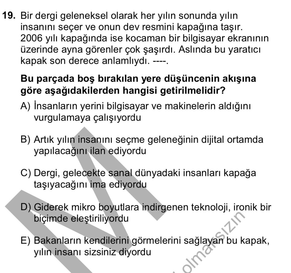 şu salak soru neden e biri bana açıklasın amk mesaj buysa sadece ayna koysaydı bilgisayar neden aq dijital dergi desene gene tamam diycem ama ordaki bilgisayar neyi temsil ediyo o zaman yani kafayı yiycem aqq #ösym #yks2023 #tyt2023 #ayt2023