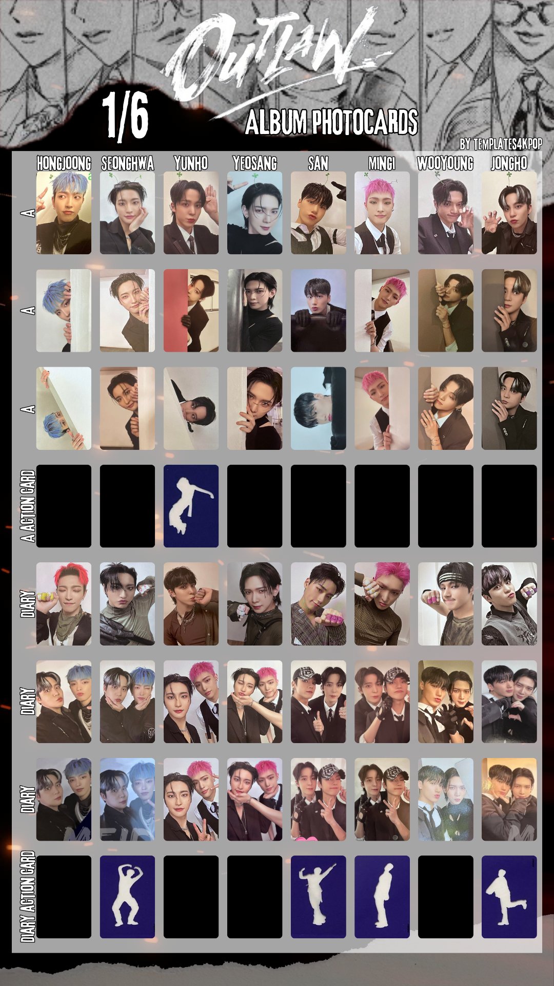① ATEEZ サン OUTLAW Digipack US 封入 トレカ rea~ on X:
