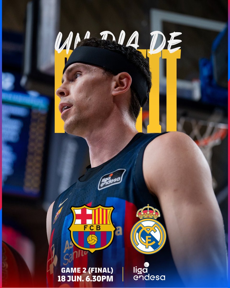 بداية المباراة الثانية من نهائي كرة السلة 🏀 برشلونة-ريال مدريد 

#ElClasico 🔴🔵