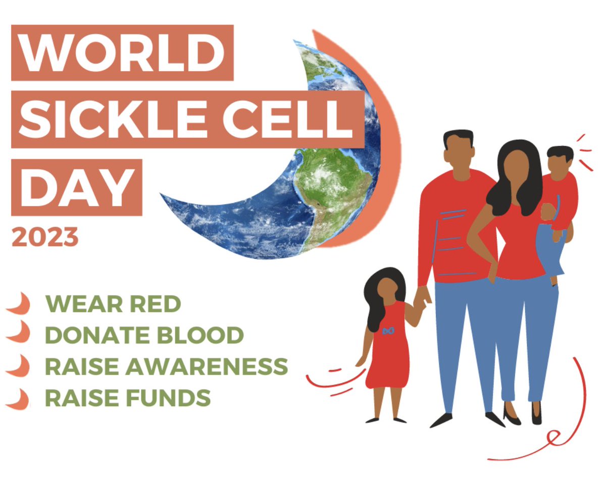 #WorldSickleCellDay 19th June - One of the largest growing long term health condition, yet how many AHPs understand or know of the condition? #BeAnAbleOTUKally and find out more 
#givebloodsavelives 
#worldsicklecellday2023 1/2