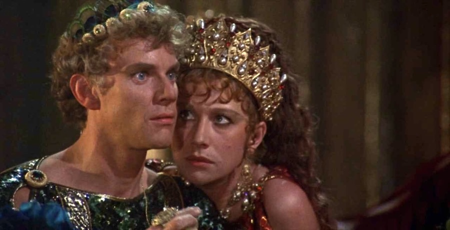 Malcolm McDowell and Helen Mirren in, Caligula (1979)