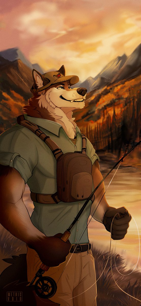 @FlukeHusky I’ve been told that my main sona, Quint, gives off dad vibes. Art by @/MetricVoid