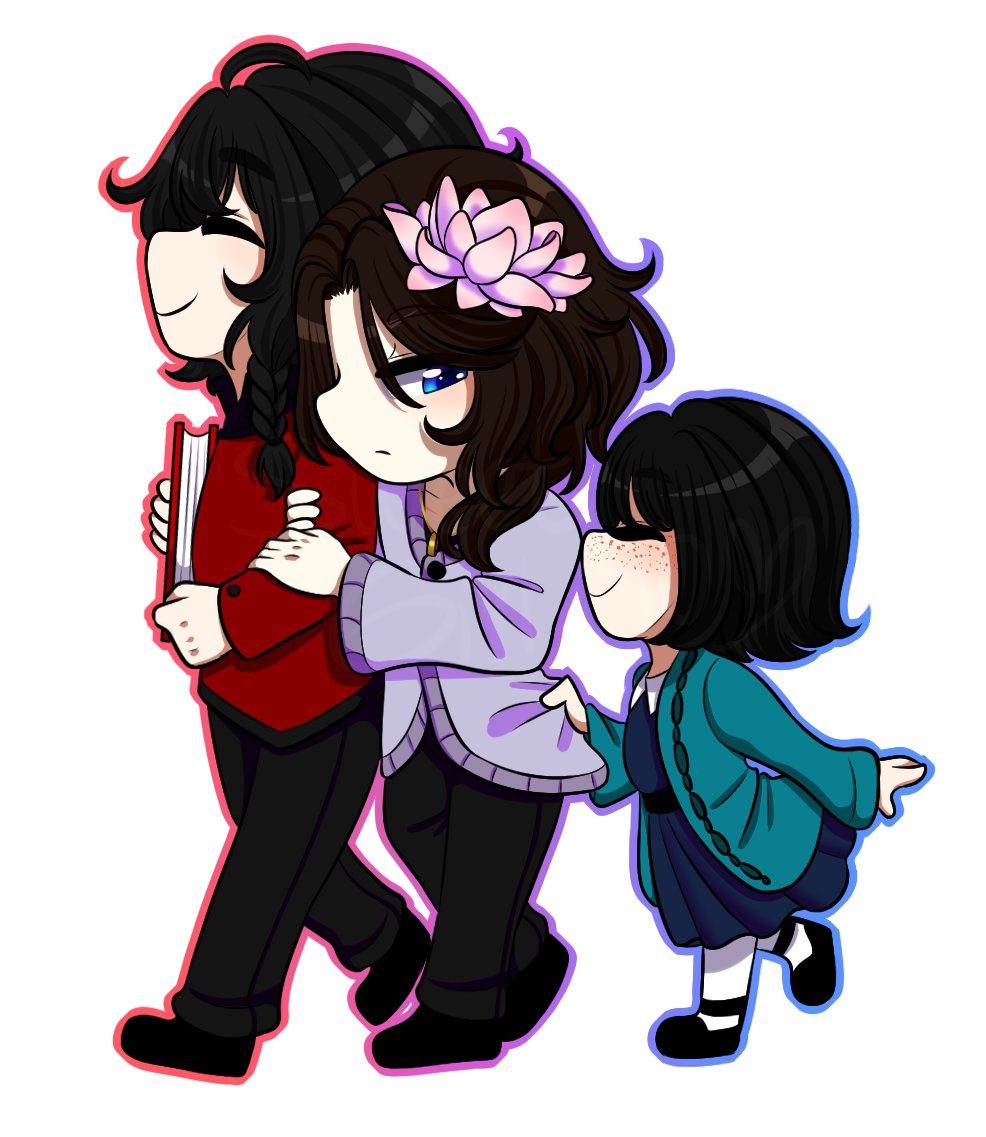 Sweet_Alyssum90's tweet photo. Aprovecho que hoy es día del padre en Argentina para subir dibujos de Lotus y Helios con su bb Koto.
Bc she deserves to be happy with a family 💕
Personajes de @Commodorette
#Gardenverse #JardínDeLotosAU #GeppakuMonogatari #PolkaRPG #Lothelios #KuruLotus #GalanisHelios #Koto https://t.co/wXUVvct92J