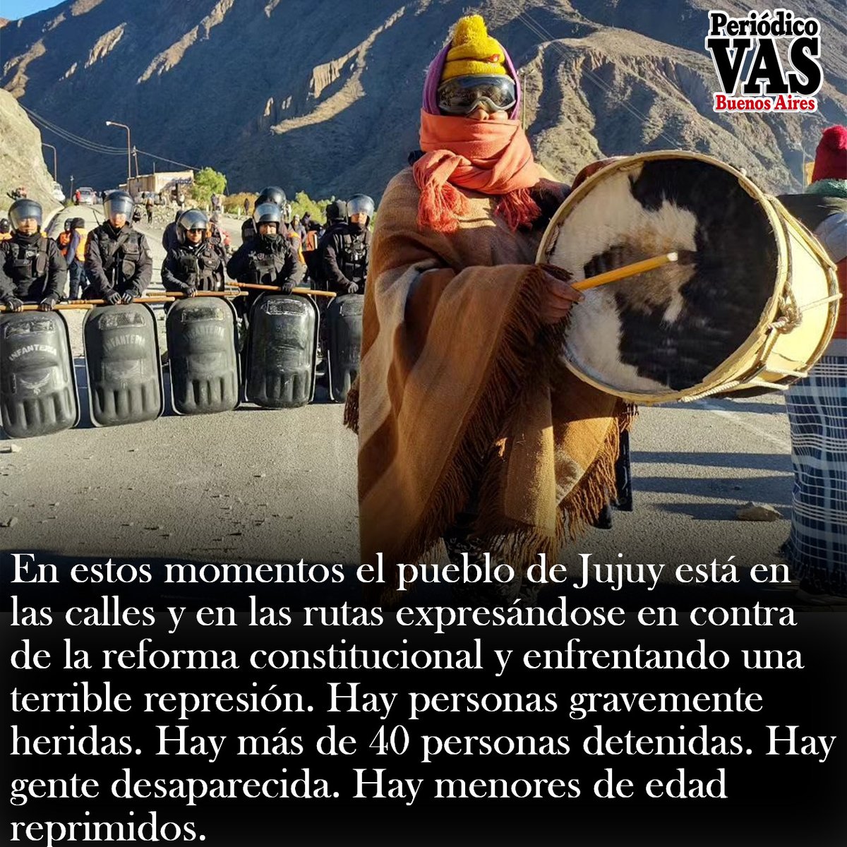 periodicovas's tweet photo. #NoALaReformaDeMorales 
#JujuyResiste https://t.co/Qd1zy29SrZ