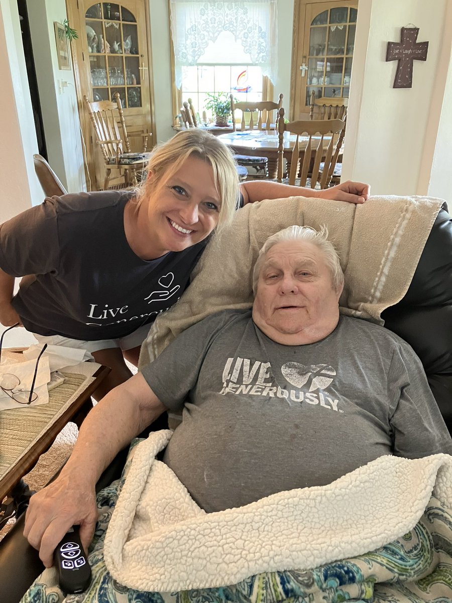 #HappyFatherDay !! Here is mine- the man who taught me everything I know about farming, music, faith, fishing, hunting all with lots of love. #daddysgirl #livegenerously matching shirts #lutheran