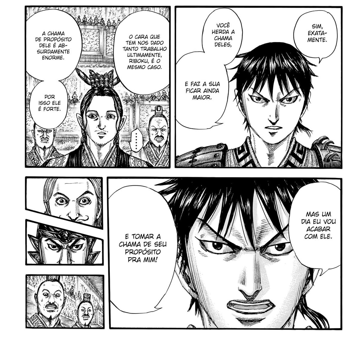 NicolasMagno31's tweet photo. #kingdom760
#kingdom_manga
E também é usado como... não um sistema de poder, mas algo próximo disso
Generais que carregam legados, a chama de outra pessoa se torna mais forte que tudo (Ouki, Gyo'un, Garyuu)
Generais que deixam sua chama se apagar conhecem o vazio (Man'u) https://t.co/dcGB73DpKp