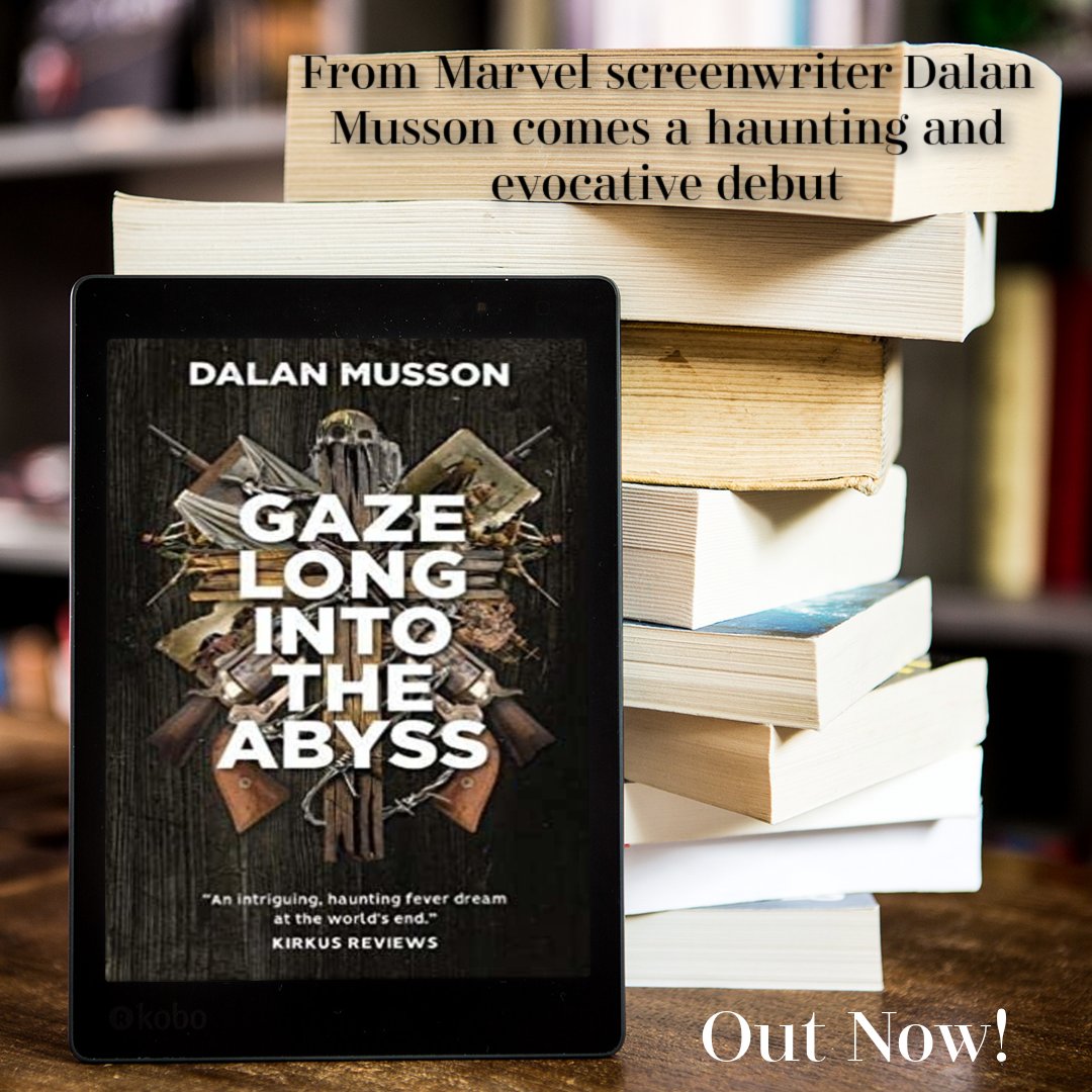 📷📷OUT NOW!📷📷 Amazon: bit.ly/GazeLong In Gaze Long into the Abyss, acclaimed Marvel Studios screenwriter Dalan Musson plunges us into a vivid but desolate world: An apocalypse has snatched away most of humanity; the ragged, remaining few are picking up the pieces.