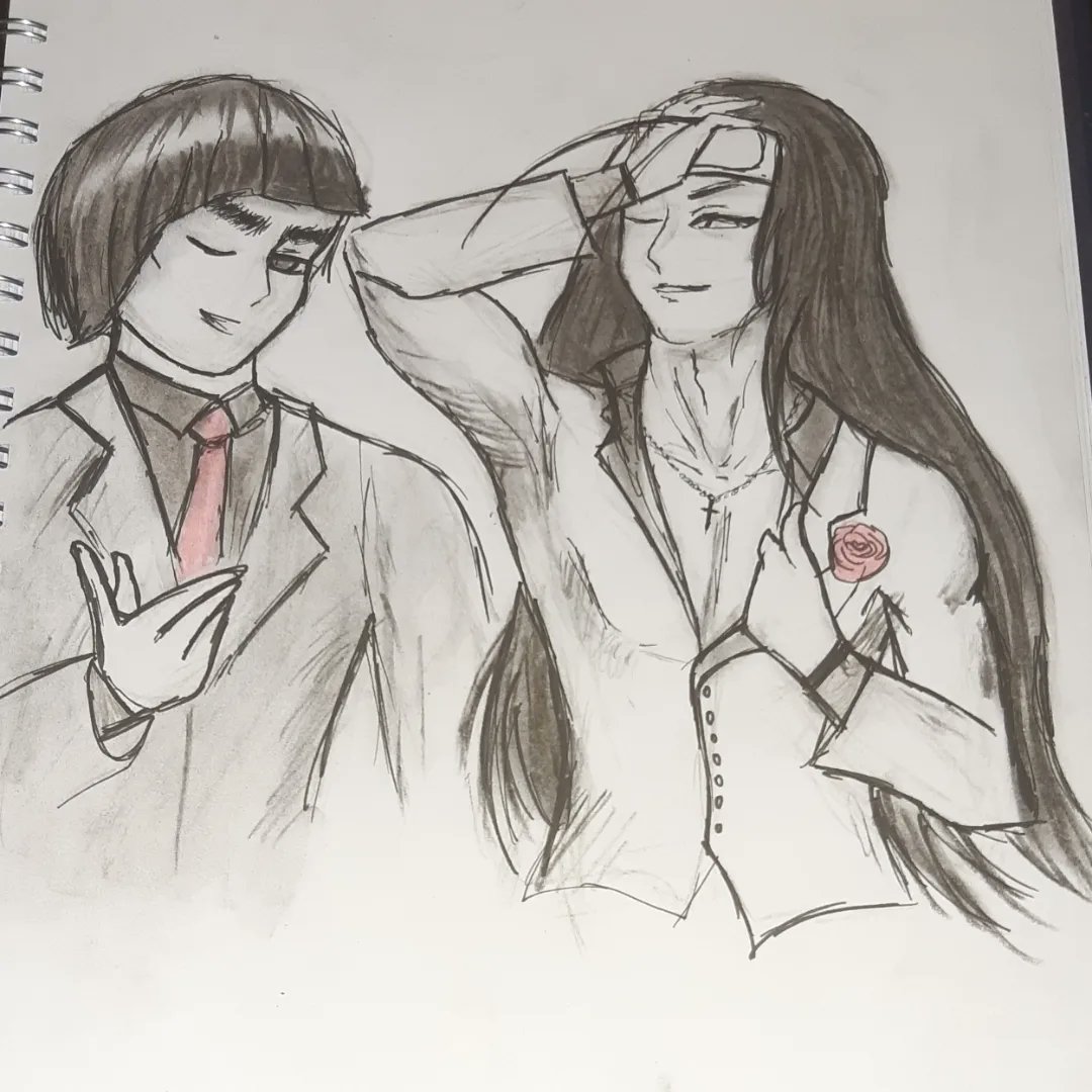MarySofy22's tweet photo. Fanart Neji &amp; Rock Lee in Suits #narutosd #NARUTO #nejihyuga #rocklee #Neji #fanart #suits #hyuga https://t.co/AClV0LHeAZ