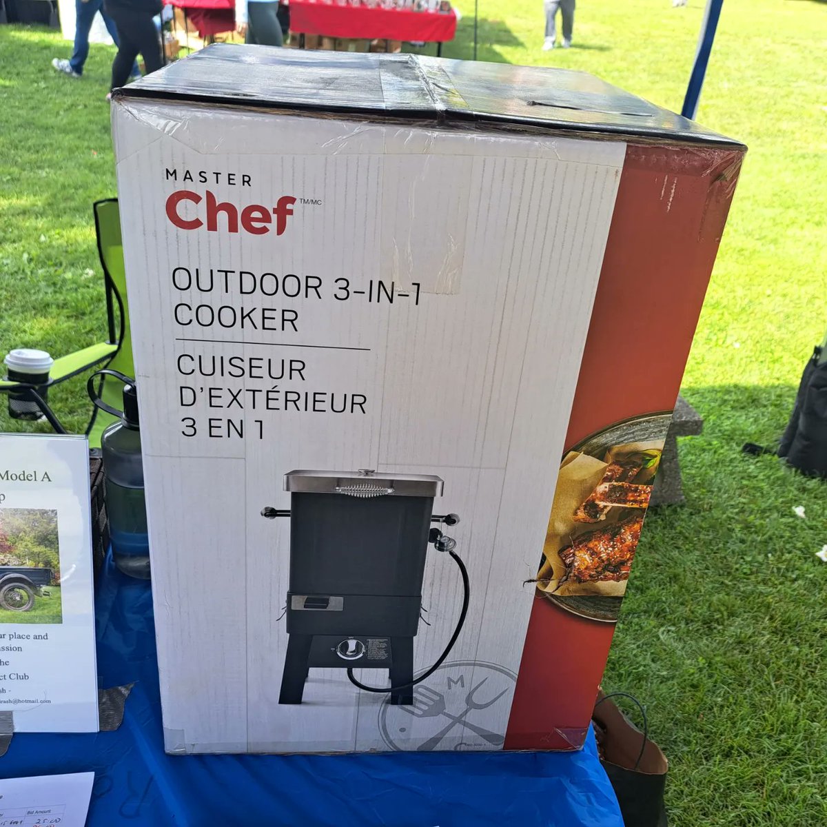 MissionRotaryAM's tweet photo. Prizes to be Won at Old Car Sunday under Mission Rotary Tent.

🌟 Master Chef 3 in 1 Smoker Cooker.

🌟 Ride in the 1929 Model A Roadster Pick Up. 

🌟 Couple's Will $750 Value - Taylor, Tait, Ruley &amp; Co.

🌟Barbecue Gift Basket with tools.

🌟 Golf Gift Basket ( incl $100 GC) https://t.co/Qw2RrbJd7Y